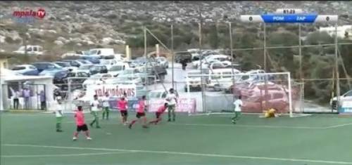 Φωνές στην Κρήτη: Η μπάλα στο δοκάρι...ο βοηθός έδειξε γκολ! (VIDEO)
