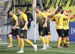 &Xi;&alpha;&nu;ά &sigma;&tau;&eta;&nu; &kappa;&omicron;&rho;&upsilon;&phi;ή &omicron; &Alpha;&rho;&eta;&sigmaf; 3-0 &tau;&omicron;&nu; &Epsilon;&rho;&gamma;&omicron;&tau;έ&lambda;&eta;-&Delta;&epsilon;ί&tau;&epsilon; &tau;&eta;&nu; &epsilon;&iota;&kappa;ό&nu;&alpha; &tau;&eta;&sigmaf; Football league