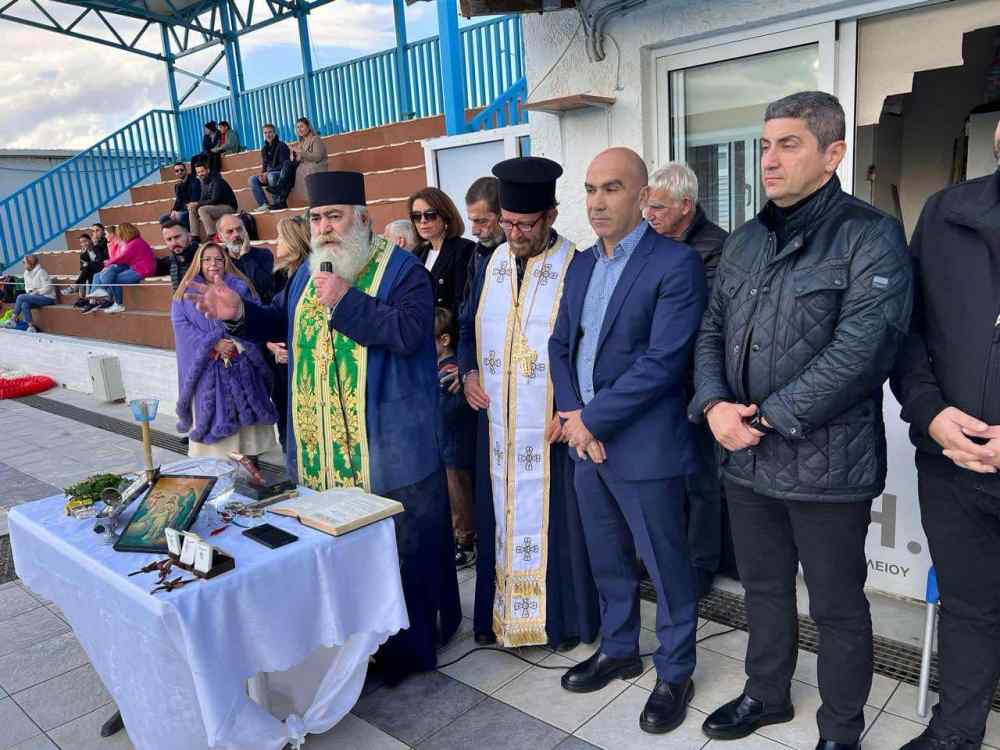 &Mu;&epsilon; &epsilon;&upsilon;&chi;έ&sigmaf; &tau;&epsilon;&lambda;έ&sigma;&tau;&eta;&kappa;&epsilon; &omicron; &Alpha;&gamma;&iota;&alpha;&sigma;&mu;ό&sigmaf; &sigma;&tau;&omicron; &kappa;&omicron;&lambda;&upsilon;&mu;&beta;&eta;&tau;ή&rho;&iota;&omicron; &Eta;&rho;&alpha;&kappa;&lambda;&epsilon;ί&omicron;&upsilon;