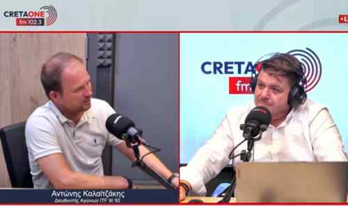 &Omicron; &Alpha;&nu;&tau;ώ&nu;&eta;&sigmaf; &Kappa;&alpha;&lambda;&alpha;ϊ&tau;&zeta;ά&kappa;&eta;&sigmaf; &sigma;&tau;&omicron;&nu; Creta One 102,3 :  " E&gamma;&kappa;&alpha;&tau;&alpha;&sigma;&tau;ά&sigma;&epsilon;&iota;&sigmaf; &tau;έ&nu;&iota;&sigmaf;, &Pi;&alpha;&gamma;&kappa;&omicron;&sigma;&mu;ί&omicron;&upsilon; &epsilon;&pi;&iota;&pi;έ&delta;&omicron;&upsilon;, &sigma;&tau;&omicron; Nana Golden Beach"