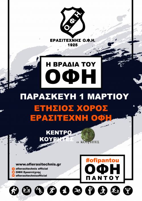 &Epsilon;&rho;&alpha;&sigma;&iota;&tau;έ&chi;&nu;&eta;&sigmaf; &Omicron;&Phi;&Eta;: &Tau;&iota;&mu;ά&epsilon;&iota; &pi;&rho;&omega;&tau;&alpha;&theta;&lambda;&eta;&tau;έ&sigmaf; &kappa;&alpha;&iota; &alpha;&nu;&theta;&rho;ώ&pi;&omicron;&upsilon;&sigmaf; &mu;&epsilon; &pi;&rho;&omicron;&sigma;&phi;&omicron;&rho;ά