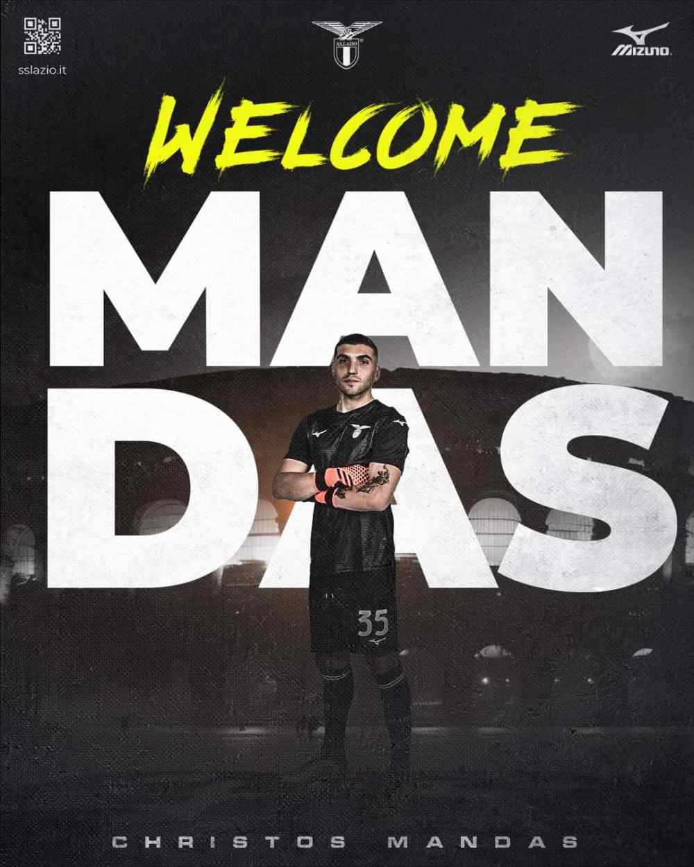 &Tau;&omicron; "welcome" &tau;&eta;&sigmaf; &Lambda;ά&tau;&sigma;&iota;&omicron; &sigma;&tau;&omicron;&nu; &Mu;&alpha;&nu;&delta;ά